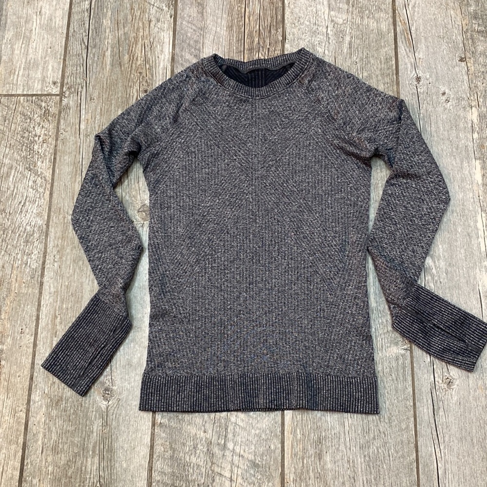 Lululemon Restless Pullover Geometric Heathered B… - image 1